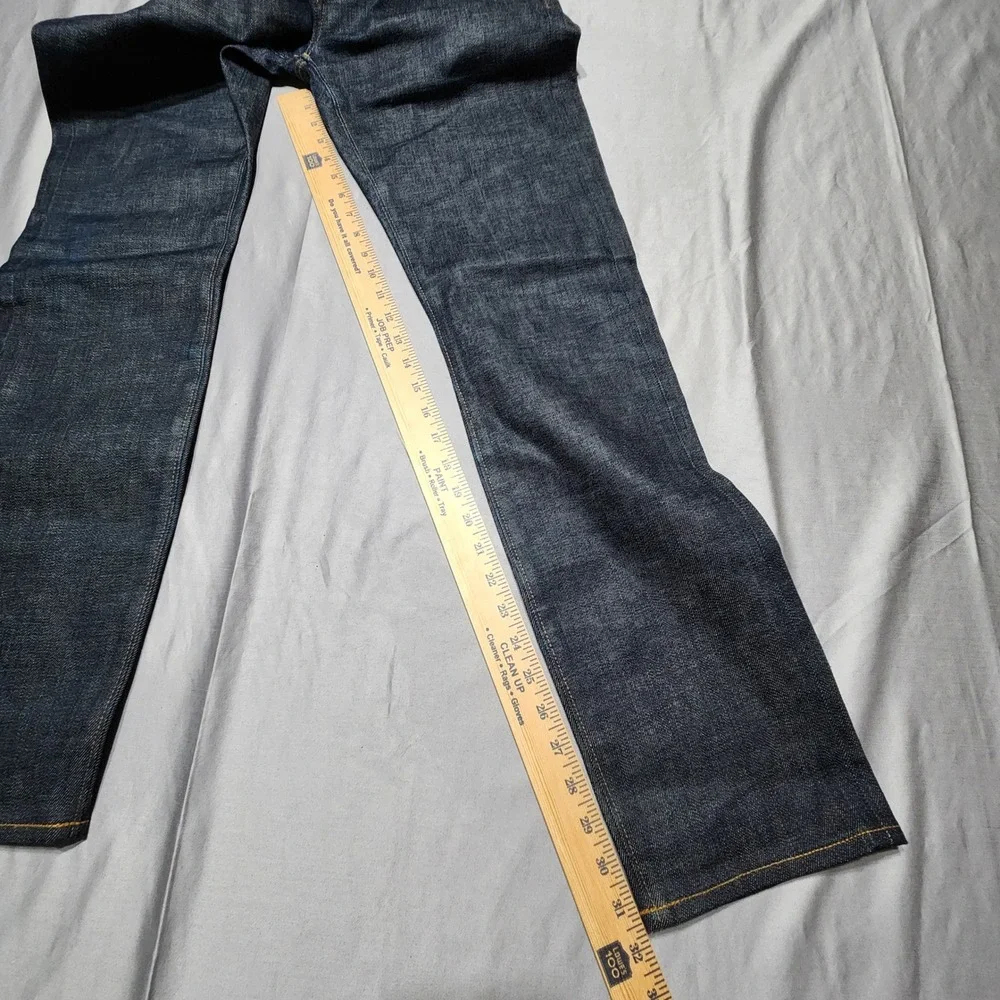 J.Crew Every Stitch Considered 770 Straight Fit Selvedge Jeans Indigo Blue 33x32